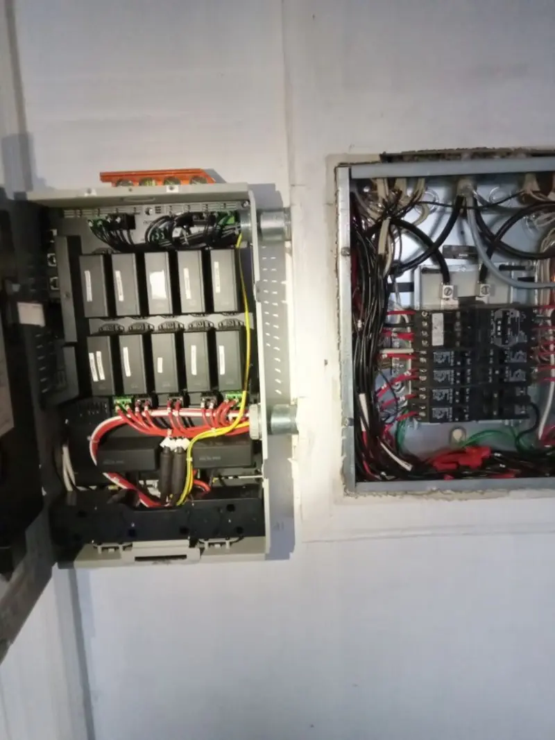 Electrical panel upgrade completed for Security Camera Wiring in Valley